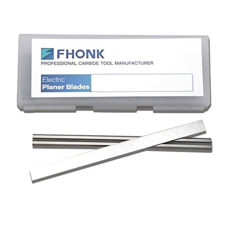 FHONK 3-1/4inch Carbide Hand Planer Replacement Blades, for Woodturning Replacement Cutter Knives, for Craftsman, Bosch, Milwaukee, Makita, DeWalt, Ryobi 3-1/4 Planer, 2-Pcs (82x5.5x1.1) - Image 3